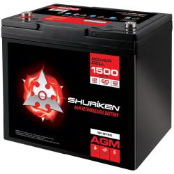 METRA Shuriken 1500W / 60 AMP AGM 12V Accu