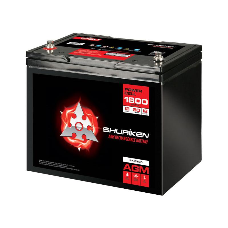METRA Shuriken 1800W / 80 AMP AGM 12V Accu