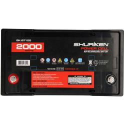 METRA Shuriken 2000W / 100 AMP AGM 12V Accu