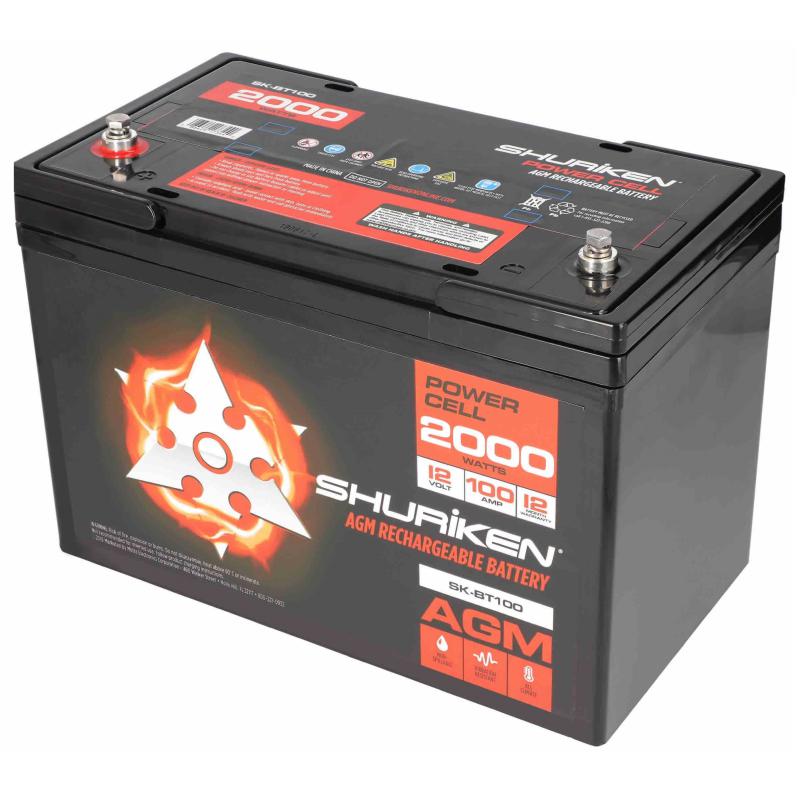 METRA Shuriken 2000W / 100 AMP AGM 12V Accu