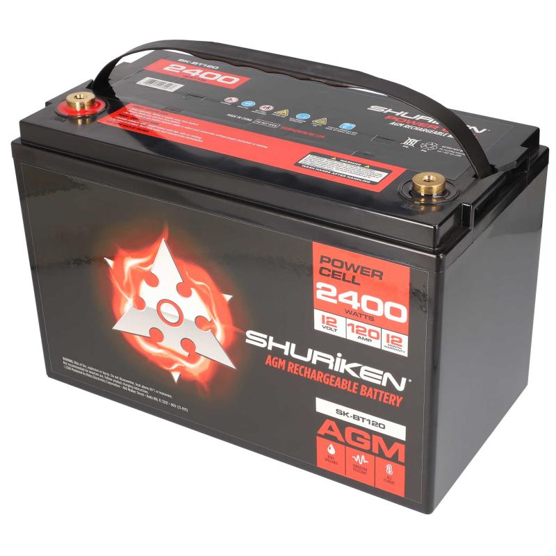 METRA Shuriken 2400W / 120 AMP AGM 12V Accu