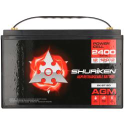 METRA Shuriken 2400W / 120 AMP AGM 12V Accu