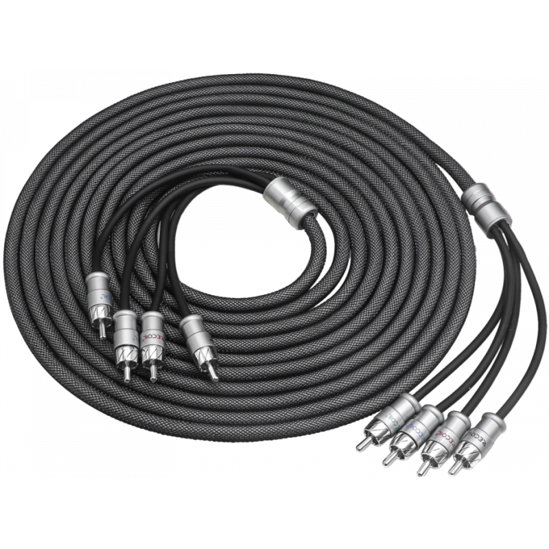 Recoil Echo Max Premium 4 Kanaals OFC RCA Kabel 510 CM