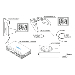 Audison AF TSL 3YP AMP KIT