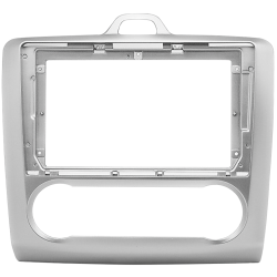 ACV 9 INCH Inbouwframe Ford Focus Vanaf 2004 - 2011 (Zilver) (Kenwood DMX80AXS)