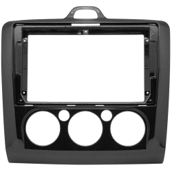 ACV 9 INCH Inbouwframe Ford Focus Vanaf 2004 - 2011 (Piano Zwart Airco) (Kenwood DMX80AXS)