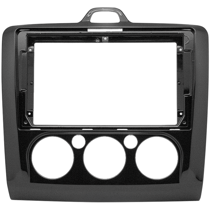 ACV 9 INCH Inbouwframe Ford Focus Vanaf 2004 - 2011 (Piano Zwart Airco) (Kenwood DMX80AXS)