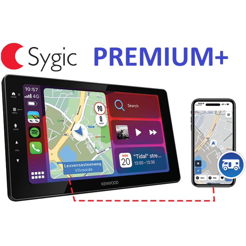 Kenwood / Sygic Camper PREMIUM+ Navigatie Software