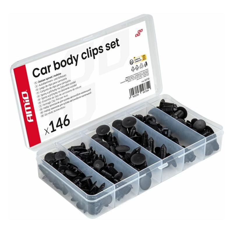 AMiO Automotive Dennenboom Clip Assortiment V9 (146 Delig)