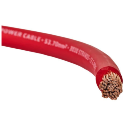 Auto-Connect PC53OFCR 53 MM2 100% Koper Voedingskabel Rood (1 Meter)