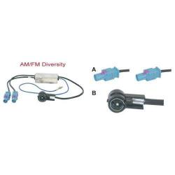 ACV AM/FM Diversity Antenne adapter Audi/Seat/Skoda/Volkswagen (004)