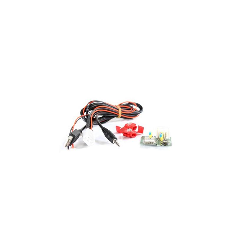 ACV AUX/USB Ombouwset Hyundai/Kia (001) ACV AUX/USB Ombouwset Hyundai/Kia (001)